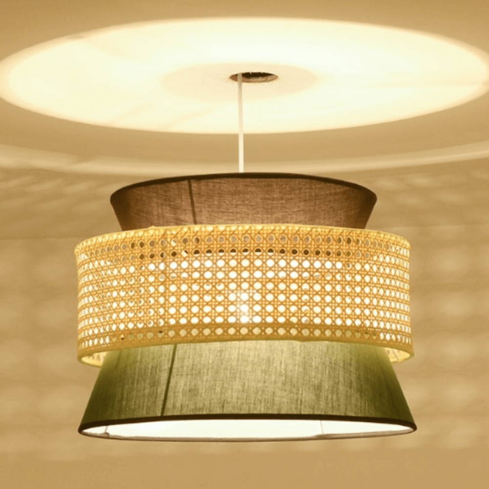 ไฟช่อ DEEPWOOD รุ่น HOLGA NO.2 สีเบจ/เขียว